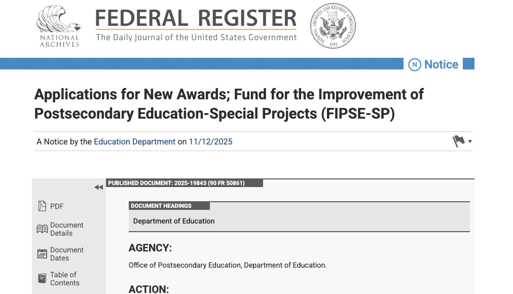 FAQ: 2025 FIPSE Grants for AI in Higher Ed